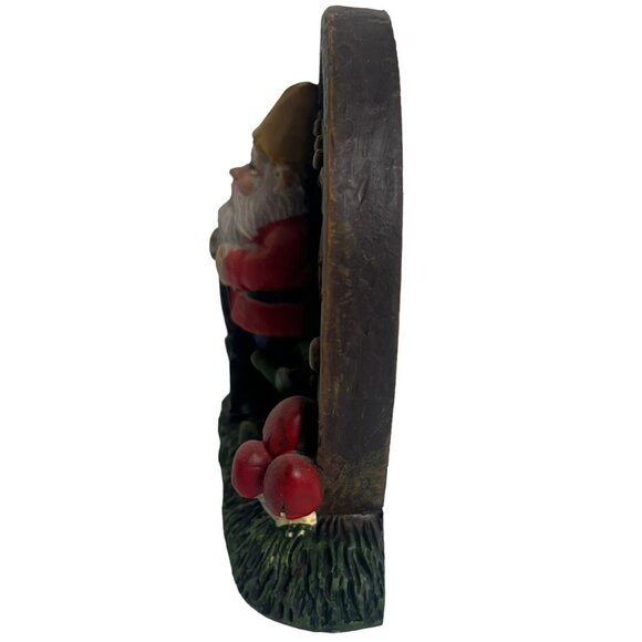 Garden Gnome Door Fairy Garden w Mushrooms Small Decoration Resin 3” - Picture 4 of 7